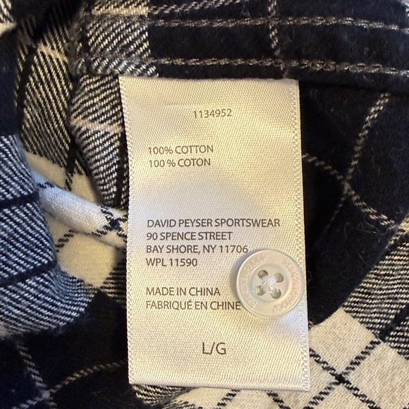 Classic Black and White Women’s Flannel Shirt - Picture 4 of 4